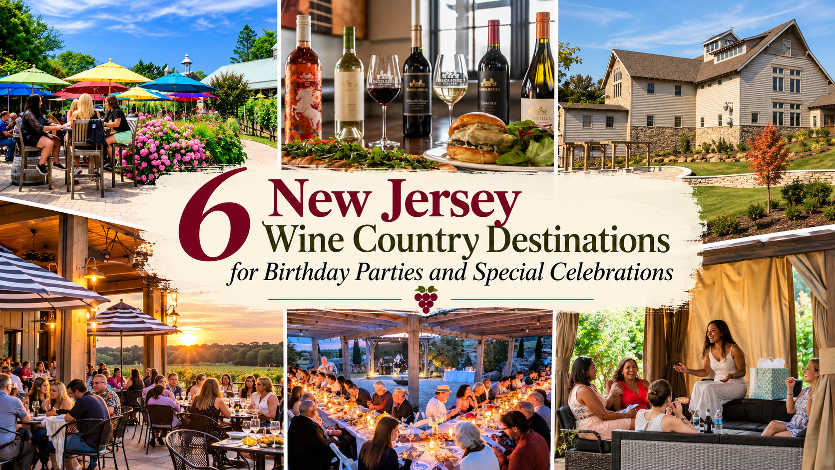 6 New Jersey Wine Country Destinations for Birthday Parties and Special Celebrations